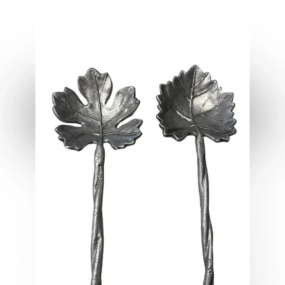 Charming Leaf & Twig Salad Servers - Picture 2 of 10